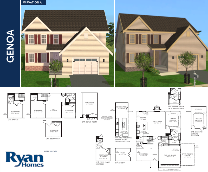 Mod The Sims Ryan Homes Genoa Elevation A