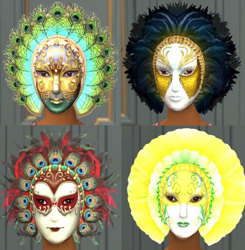 Mod The Sims - Family Fun Wall Masks as Wearable Masks