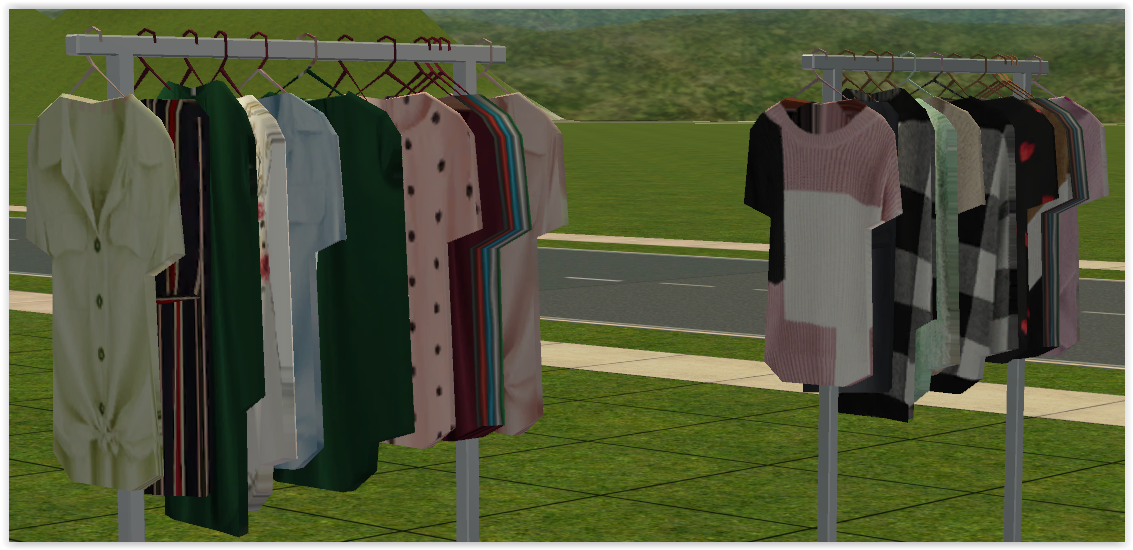 Mod The Sims Clothing Rack Recolours
