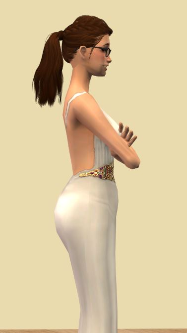 sims 4 backless dress Backless Mini Dress