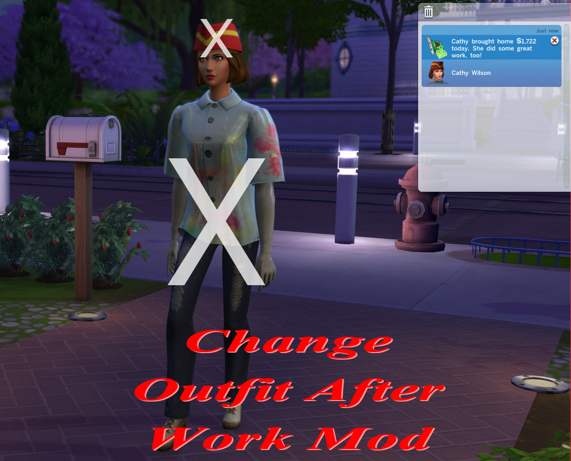 Mod The Sims Change Outfit After Work Mod V5