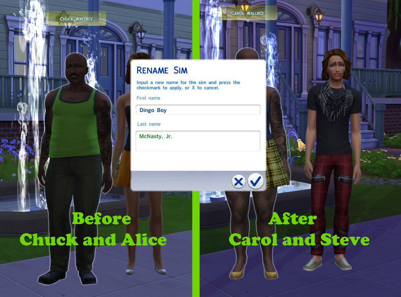 Mod The Sims - Change Sim Name or Gender v8