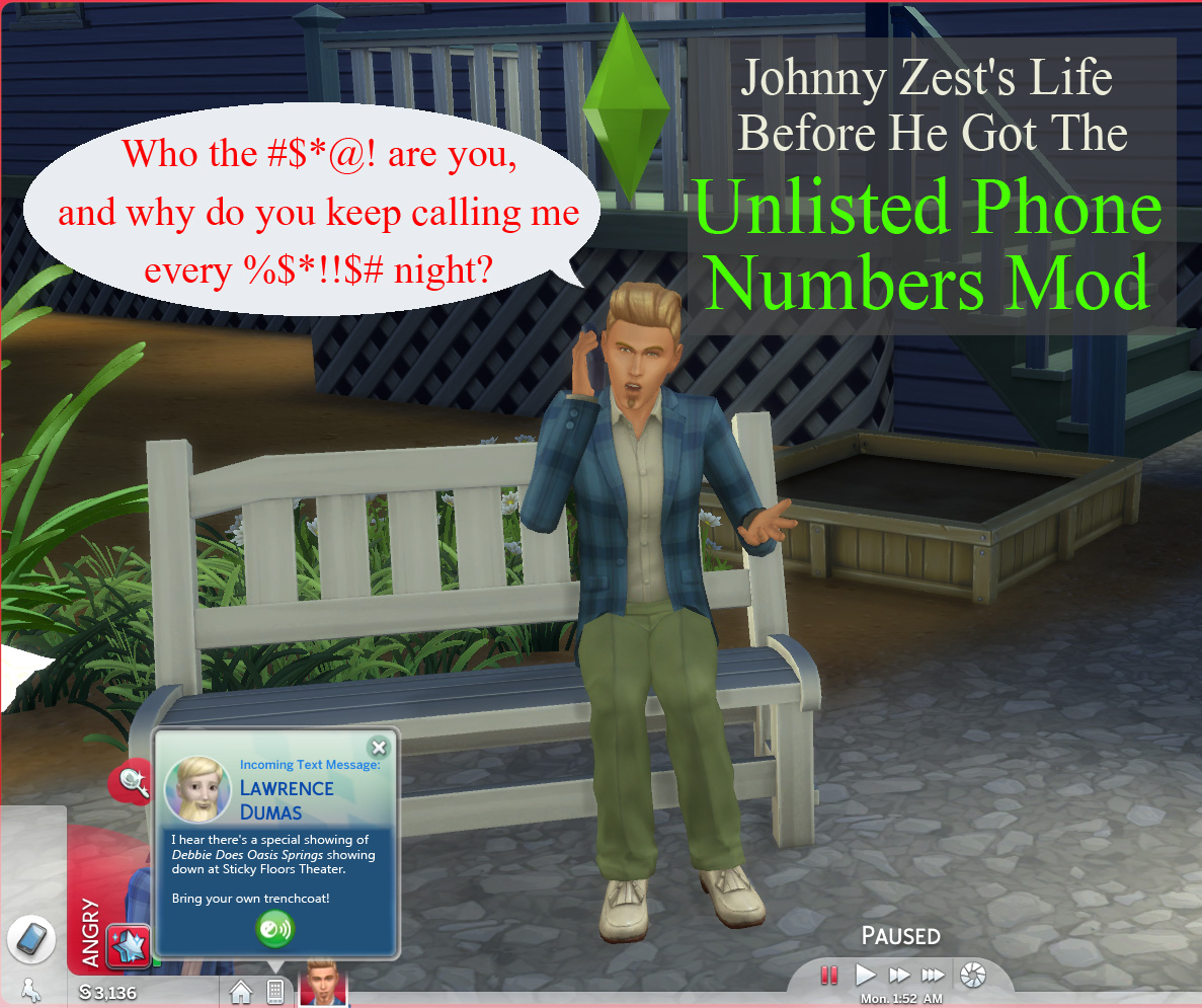 Mod The Sims Unlisted Phone Numbers
