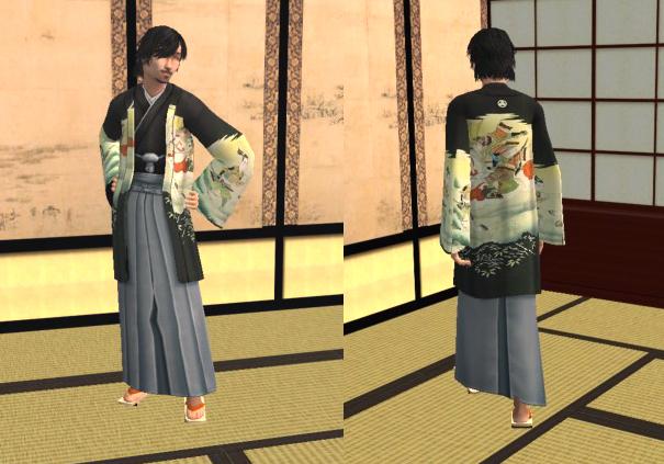 Japanese Male Half Hakama Costume For The Sims 4 Spri - vrogue.co