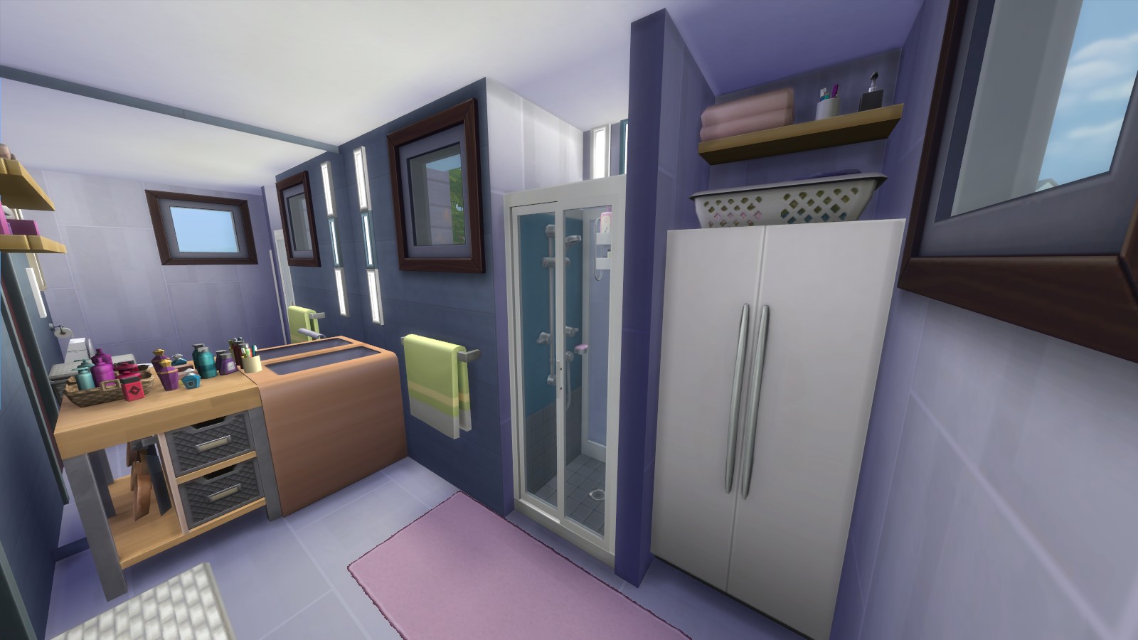 Mod The Sims Wooden Outside Modern Inside Decorated No Cc