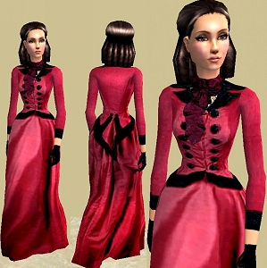 Mod The Sims - Victorian: Victorian Riding Outfit for Teens