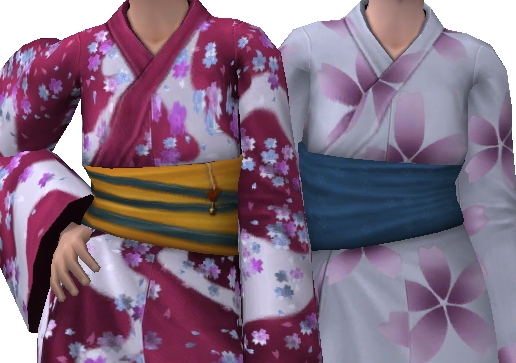 Mod The Sims - Kimonos for Elder Female