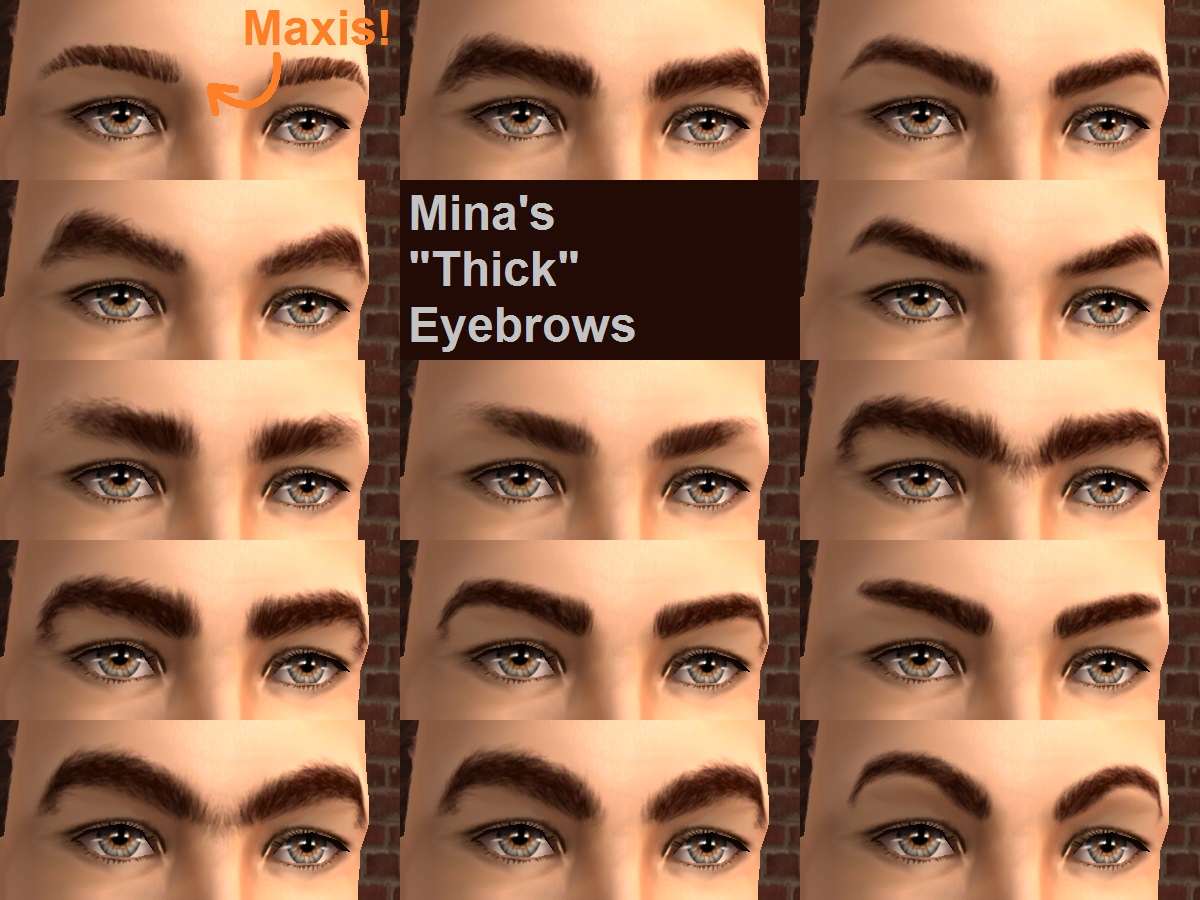 the sims 3 male eyebrows
