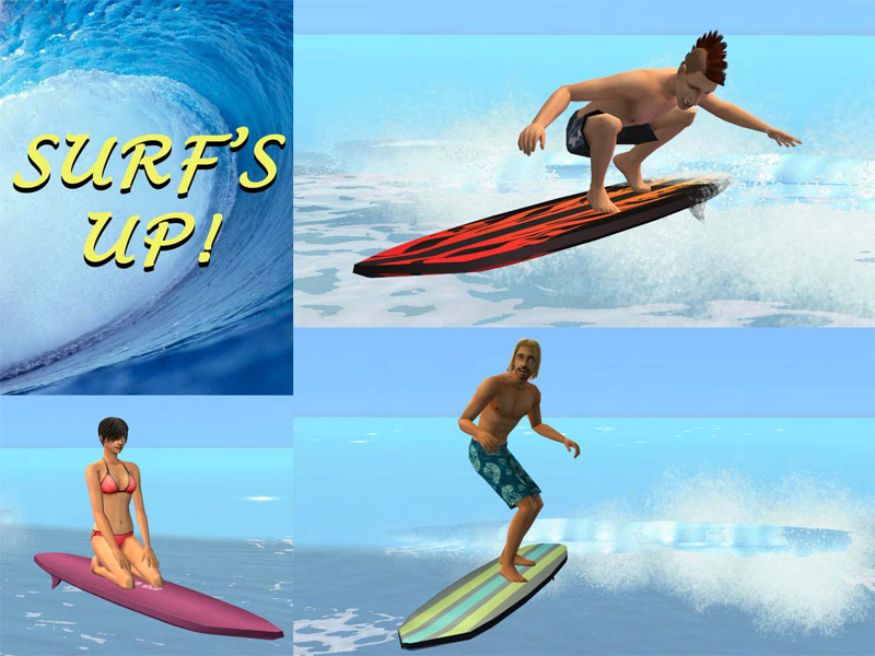 Download Surf's Up with repositoried surfboard