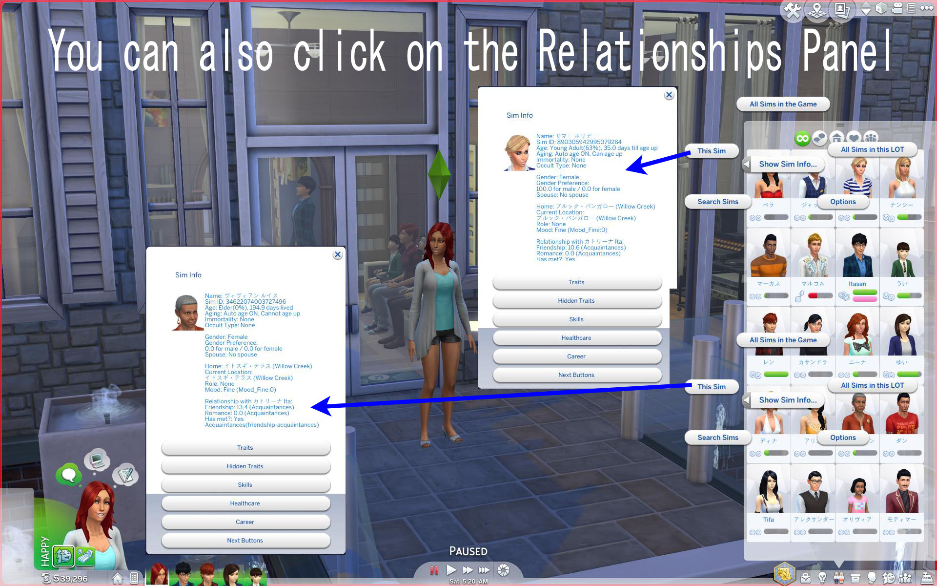 sims 3 how to find a sim