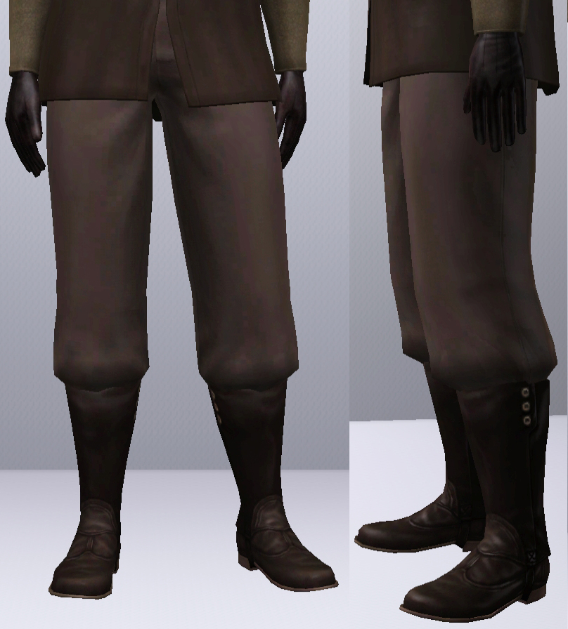 Mod The Sims - Baggy Pants (that work with boots)