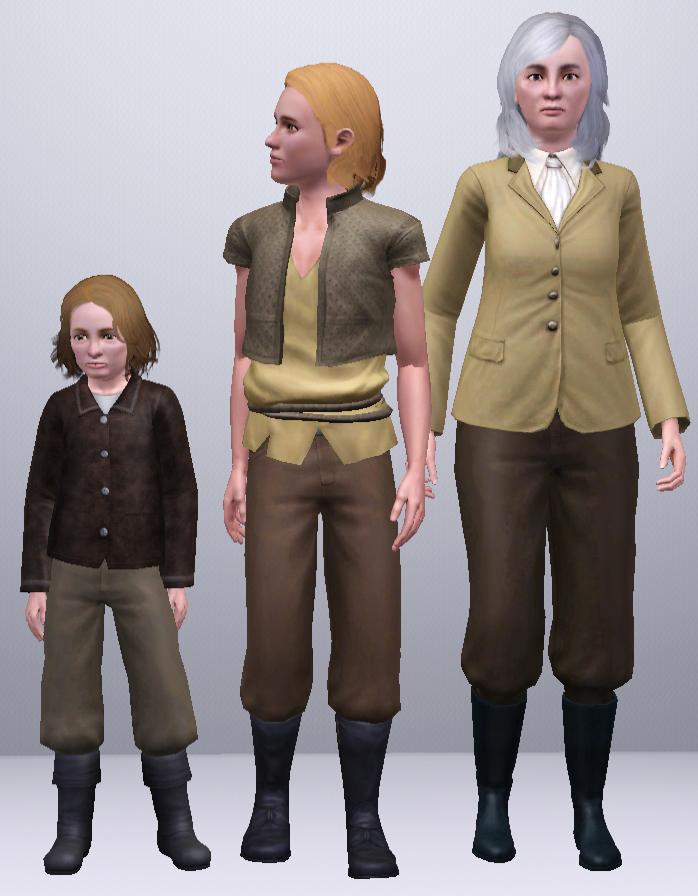 Mod The Sims - Baggy Pants (that work with boots)