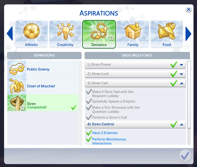 Mod The Sims - Sims 4: Three Mermaid Aspirations