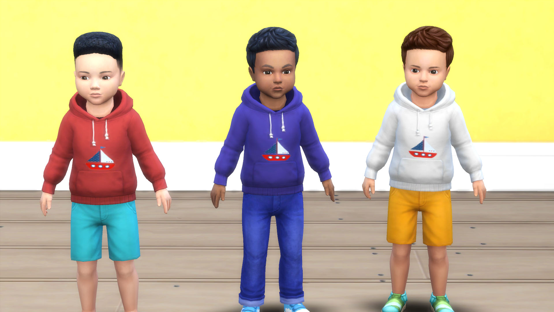 Mod The Sims - Toddler Icon Sweatshirt - 6 Designs