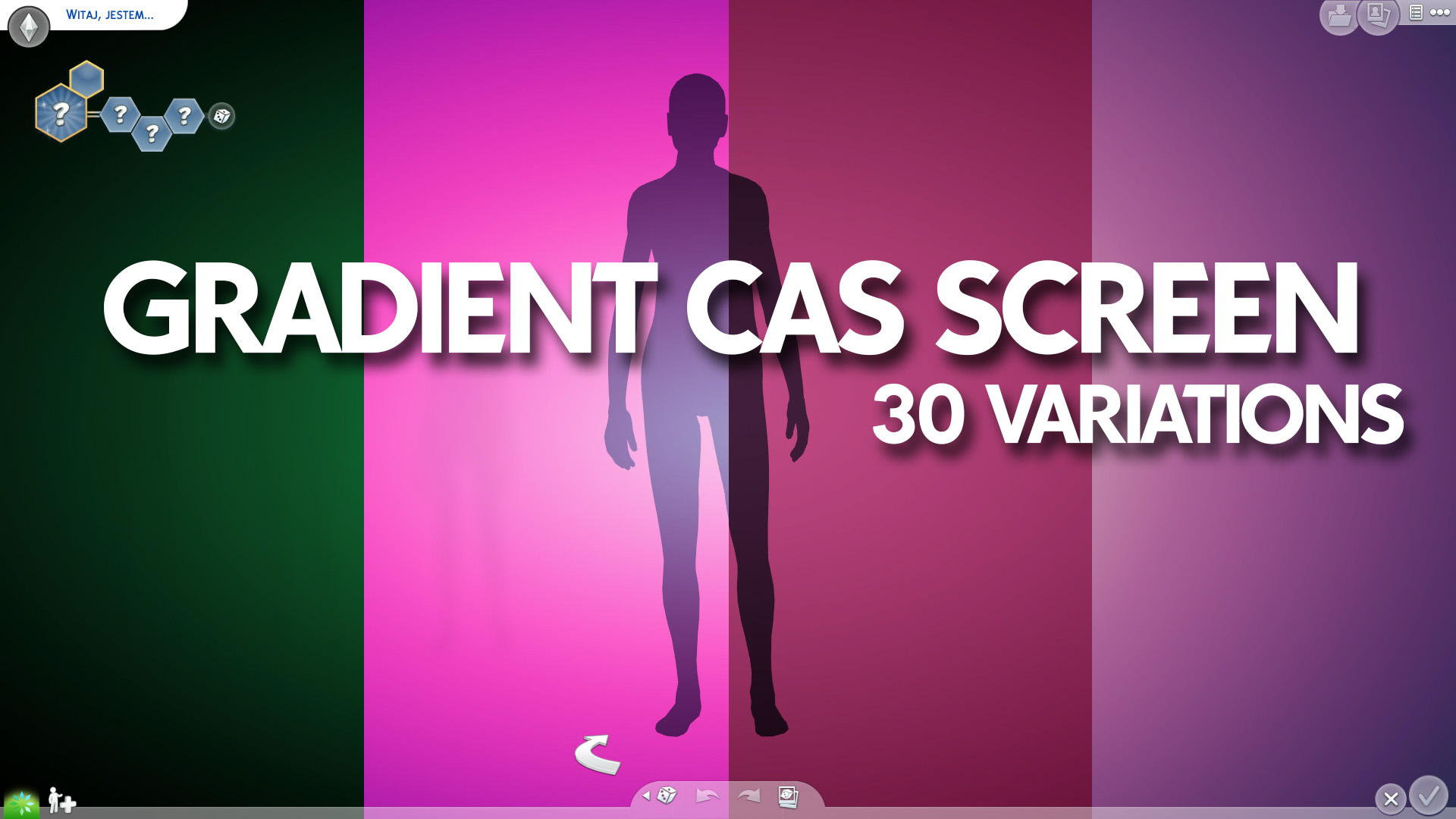 Mod The Sims - Gradient CAS Screen