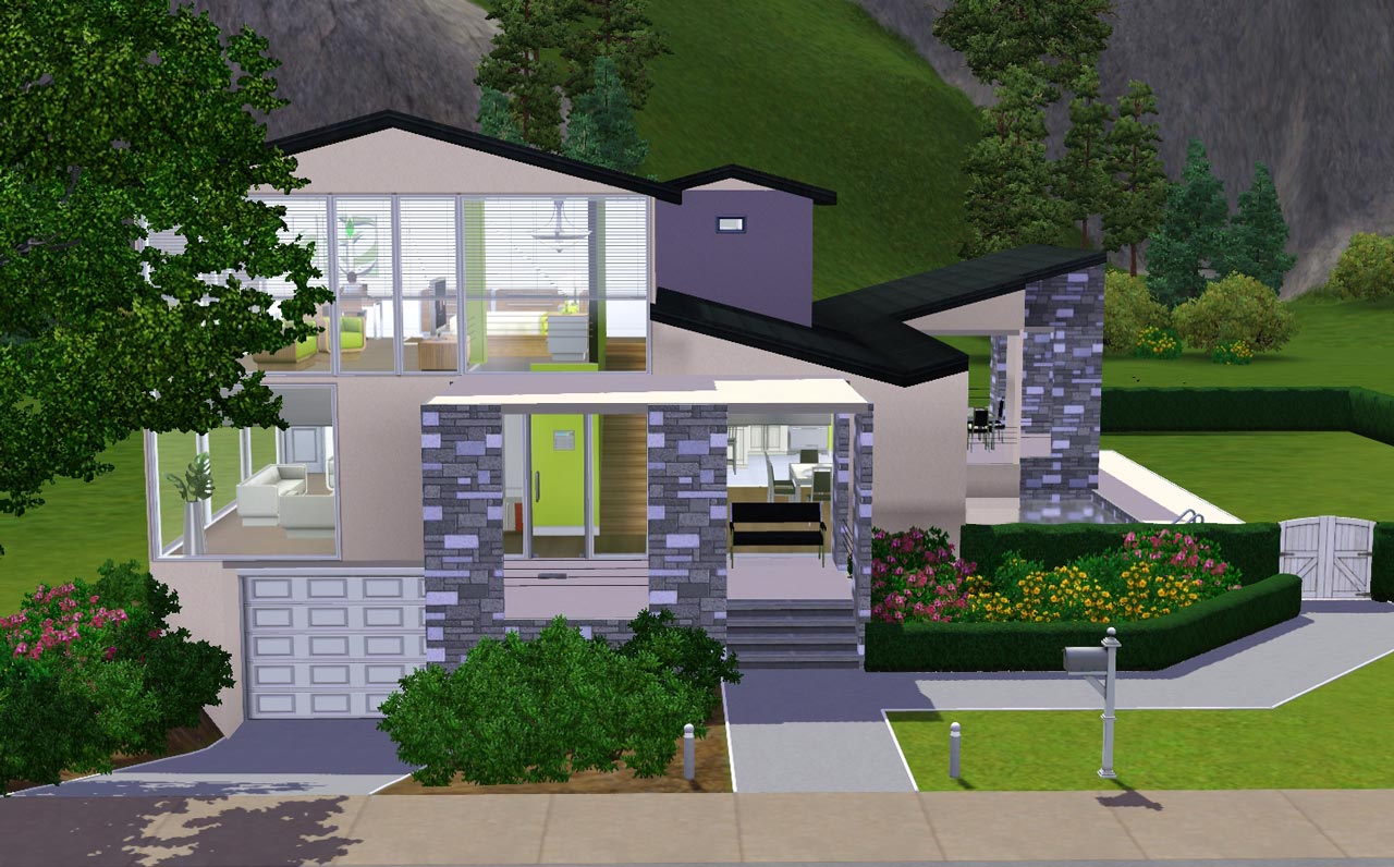 Mod The Sims - 'Underground Garage' 6 Stone and Stucco Blvd, image size:1280x796