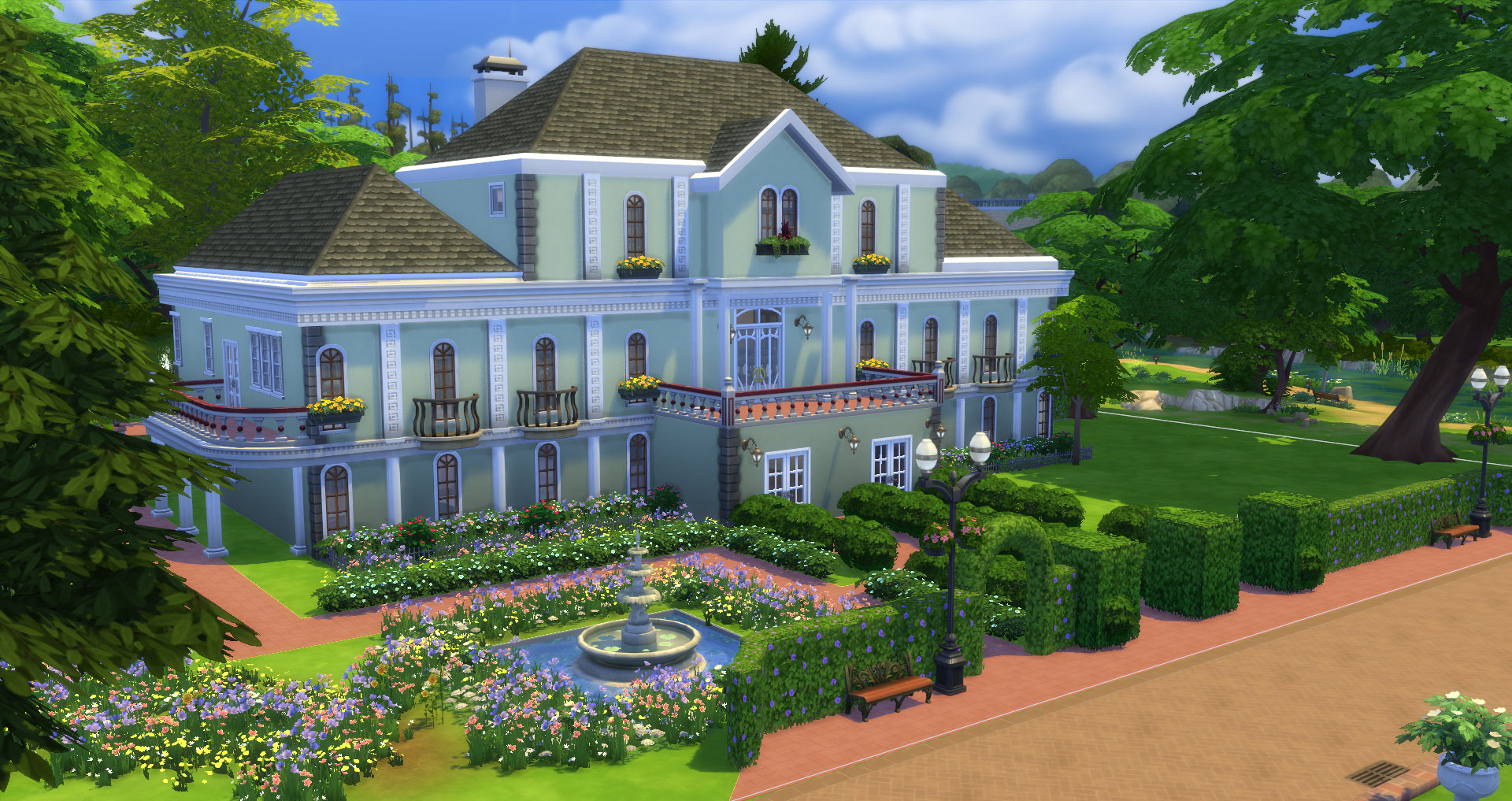 Mod The Sims - 2 Mansion Castle Lane - 4 Bedroom 4 Bathroom Mansion