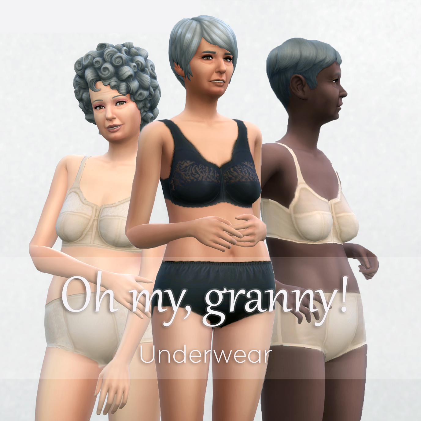 Mod The Sims - Oh My, Granny! - TS3/2 to TS4 underwear