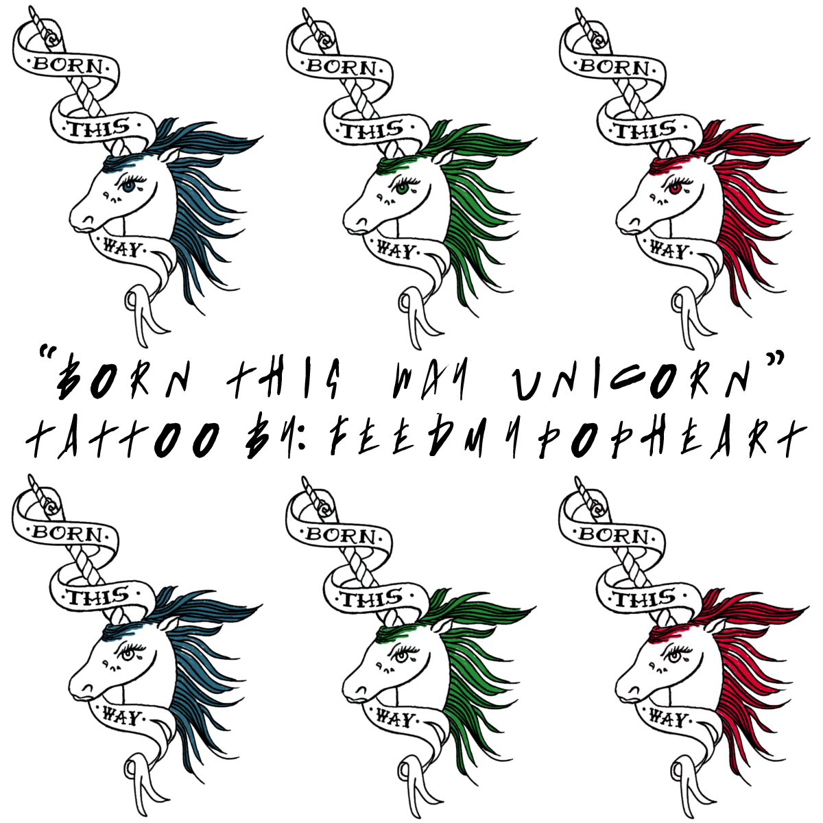 Born This Way Tattoo Inspired by Lady Gaga