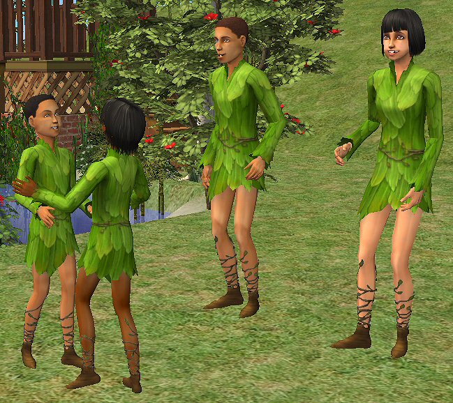 Mod The Sims Teen And Child Plantsim Conversions