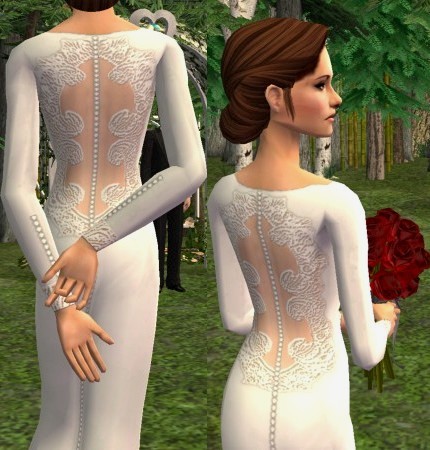 Twilight Continued...from another Point Of View: Fan Art : Bella's Wedding  Gown