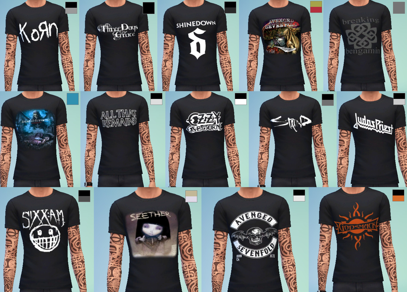 Tee shirt sims 4 top