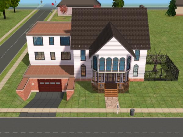 Mod The Sims - Sloped Driveway Home
