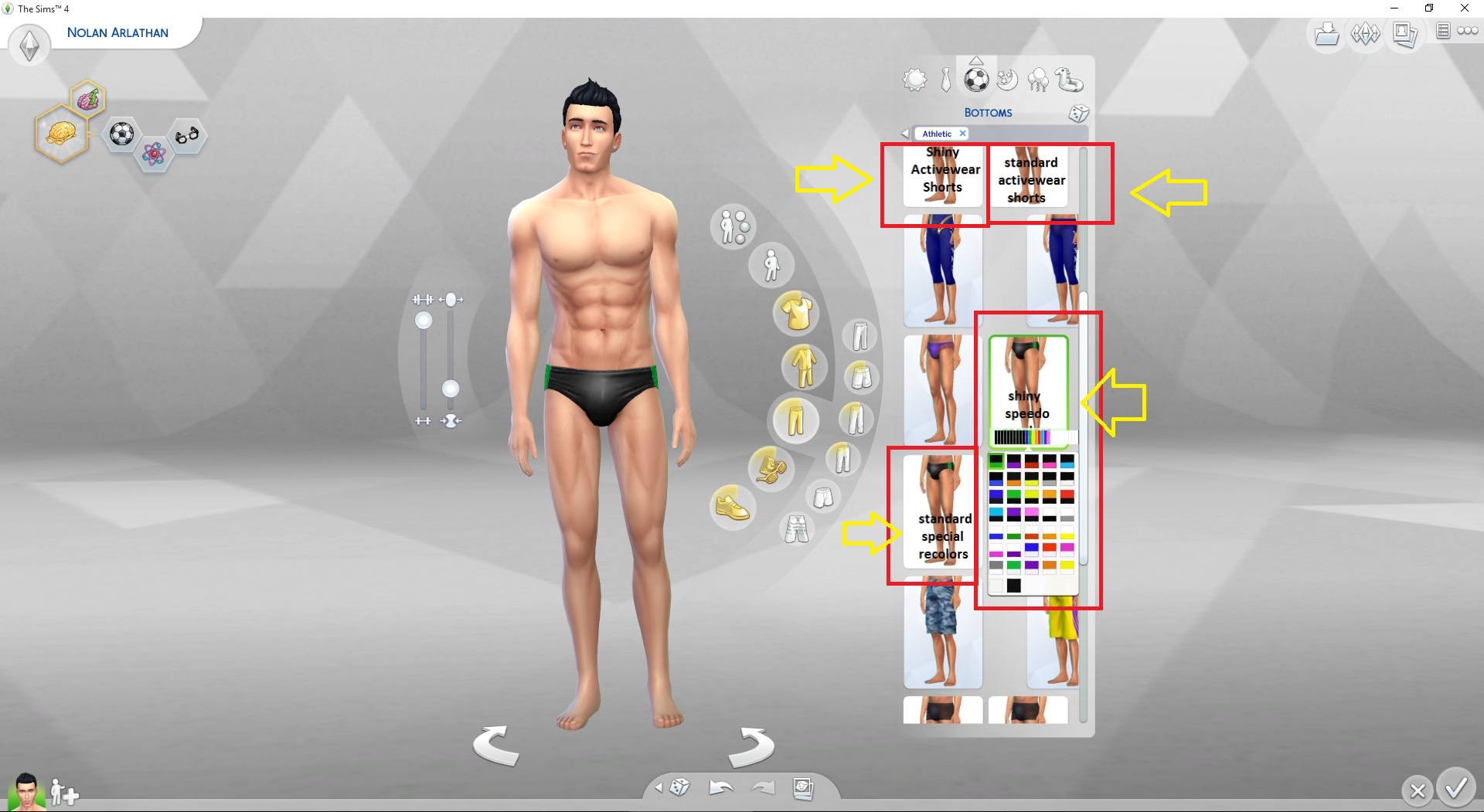 flåde Nyttig eftermiddag Mod The Sims - Male Swimwear - recolored - including new activewear shorts.
