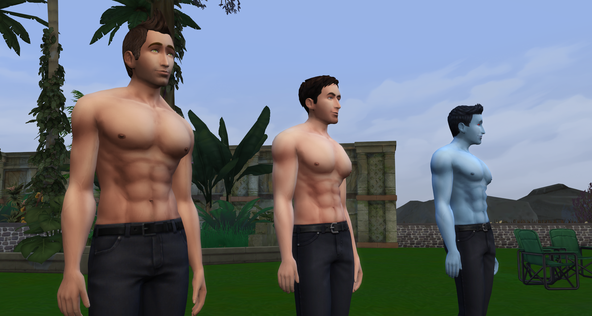 bota traqueteo Bourgeon Mod The Sims - Bigger Chest/Ab Muscles for males