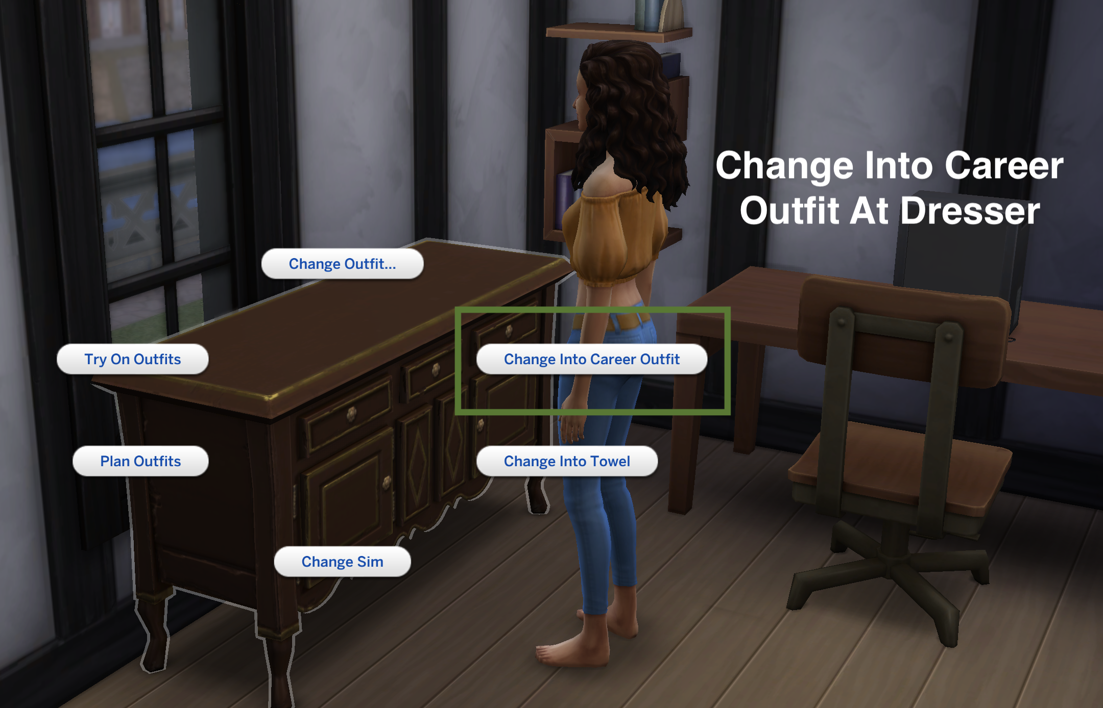 How to Change Your Work Outfit in The Sims 4
