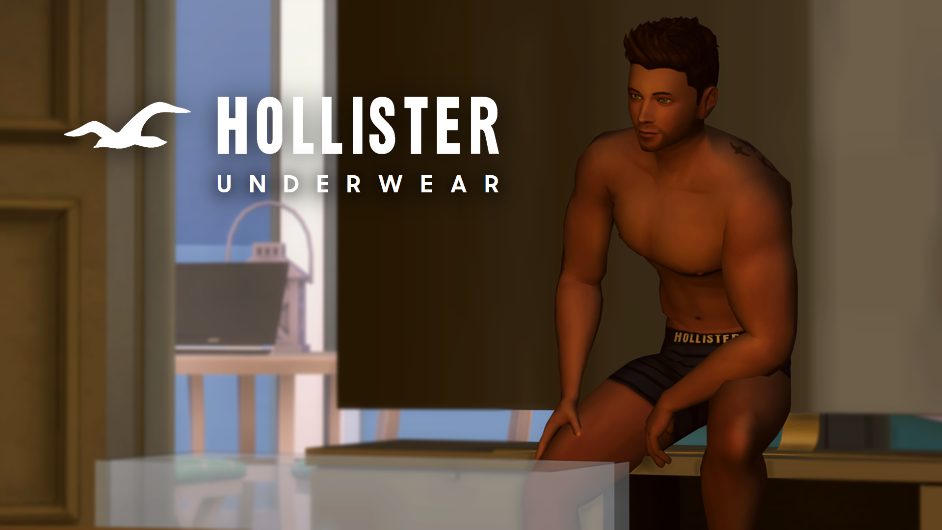Mod The Sims - Hollister Branded Boxers - Male