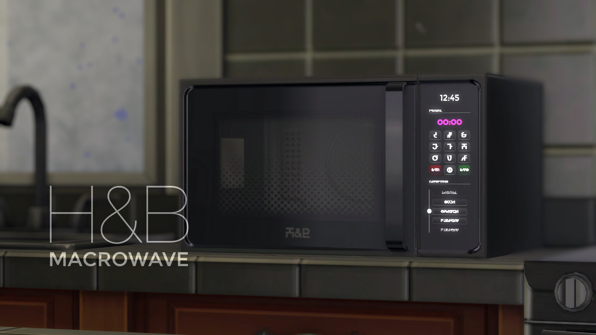 Mod The Sims - H&B MacroWave - Microwave oven