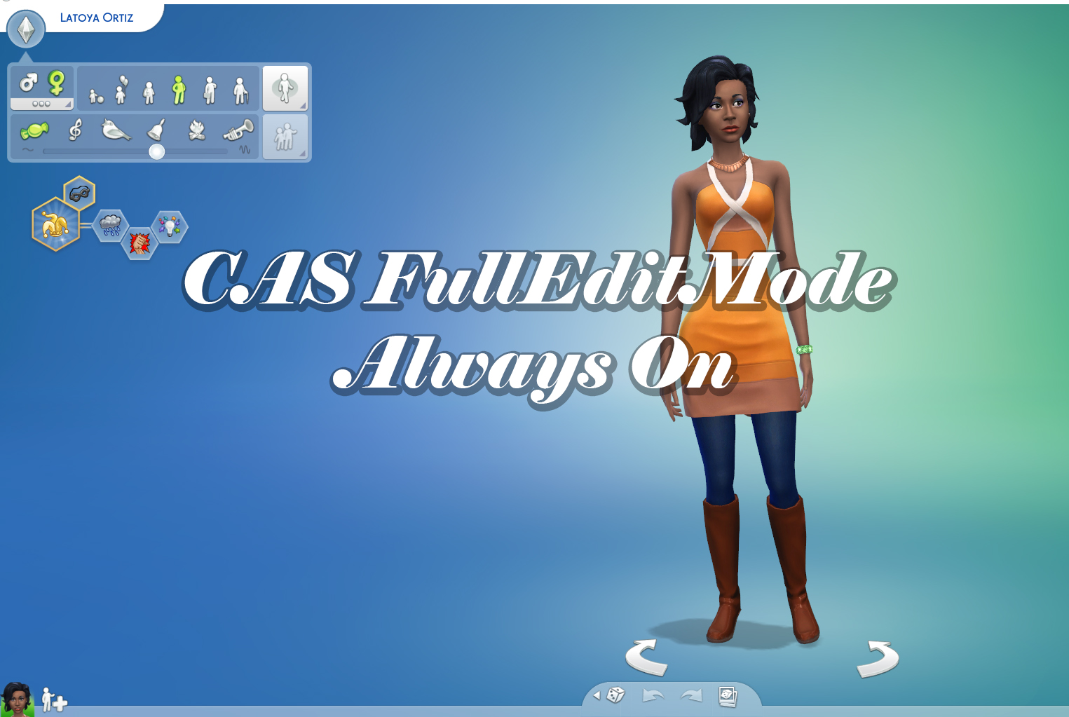 How to Use The Sims 4 CAS Full Edit Mode Cheat (CAS Cheat)