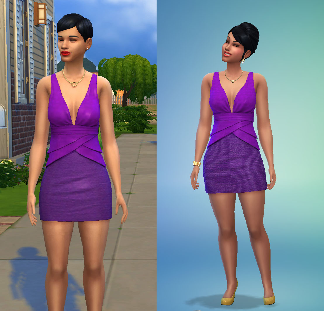 Mod The Sims Three Bright Cocktail Dresses Mod The Sims Three Bright Cocktail Dresses