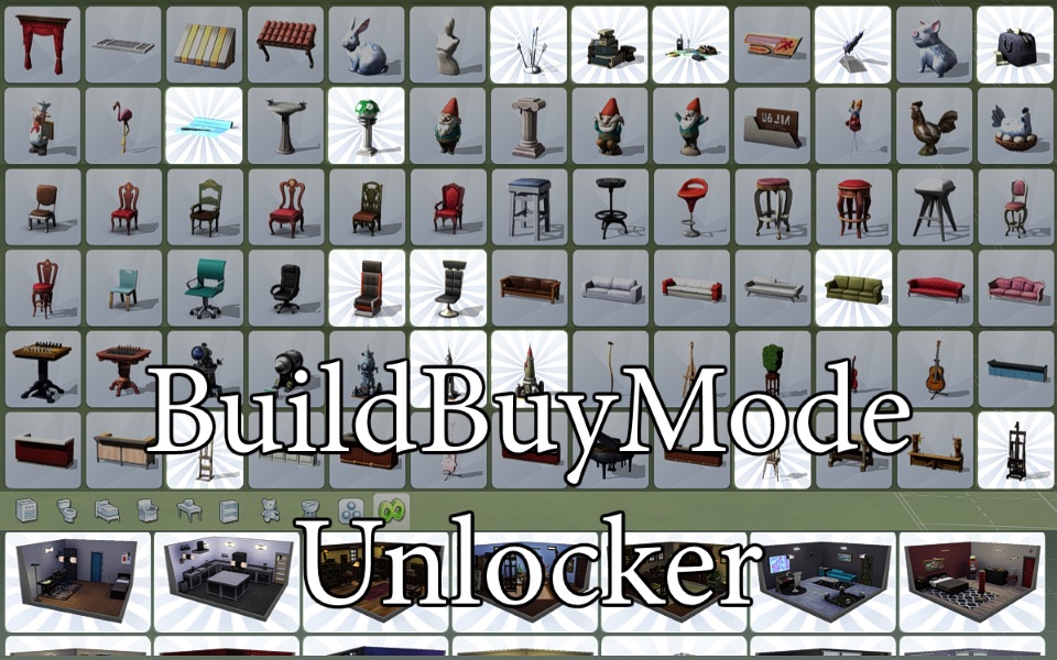 Mod The Sims - Unlock All Build/Buy Content Cheat Add-on