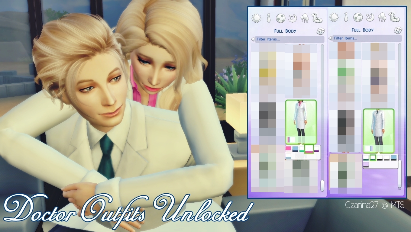 Mod The Sims Doctor Outfits Unlocked