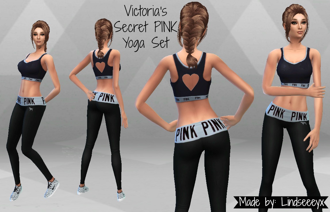 Mod The Sims - Victoria's Secret PINK Yoga Set