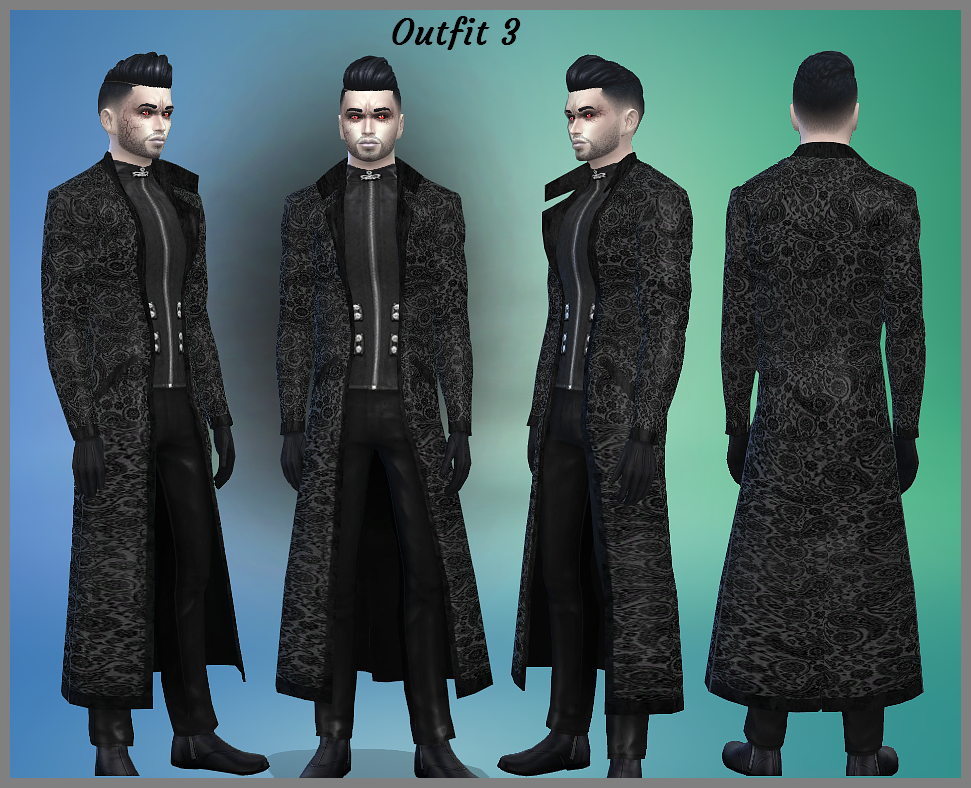 Mod The Sims - 4 vampire outfits