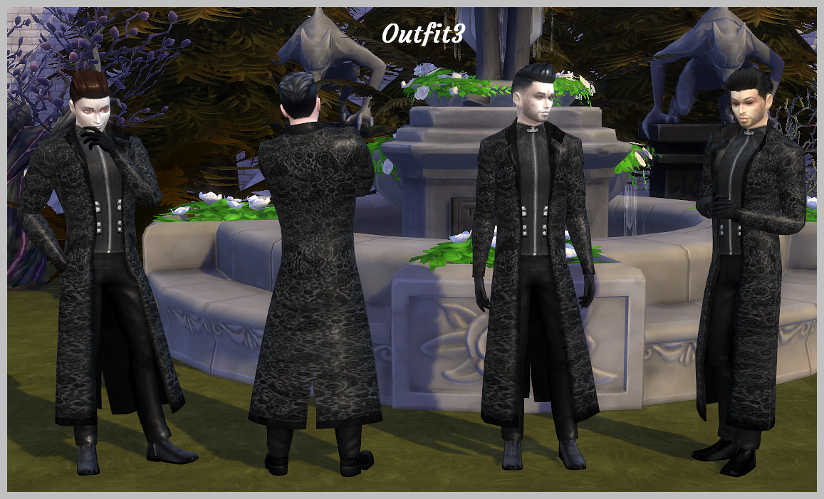 Mod The Sims - 4 vampire outfits