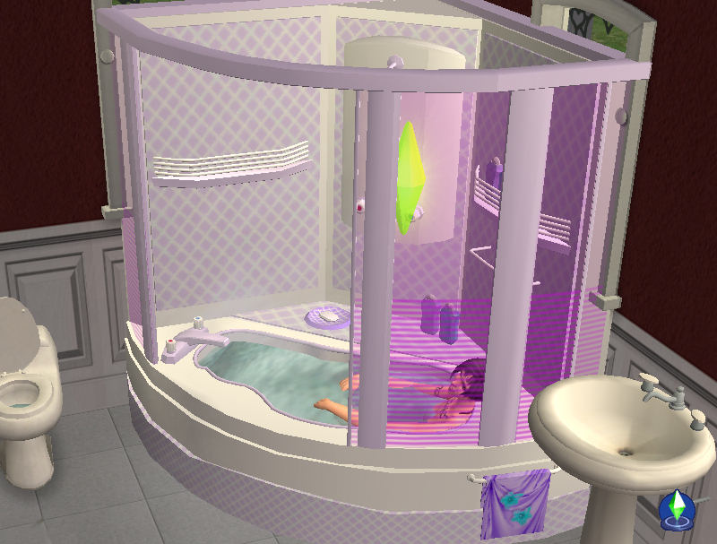 Mod The Sims Corner Bath And Shower Unit Now Fully Working 2018 - How To Put A Big Tub In Small Bathroom Sims 4