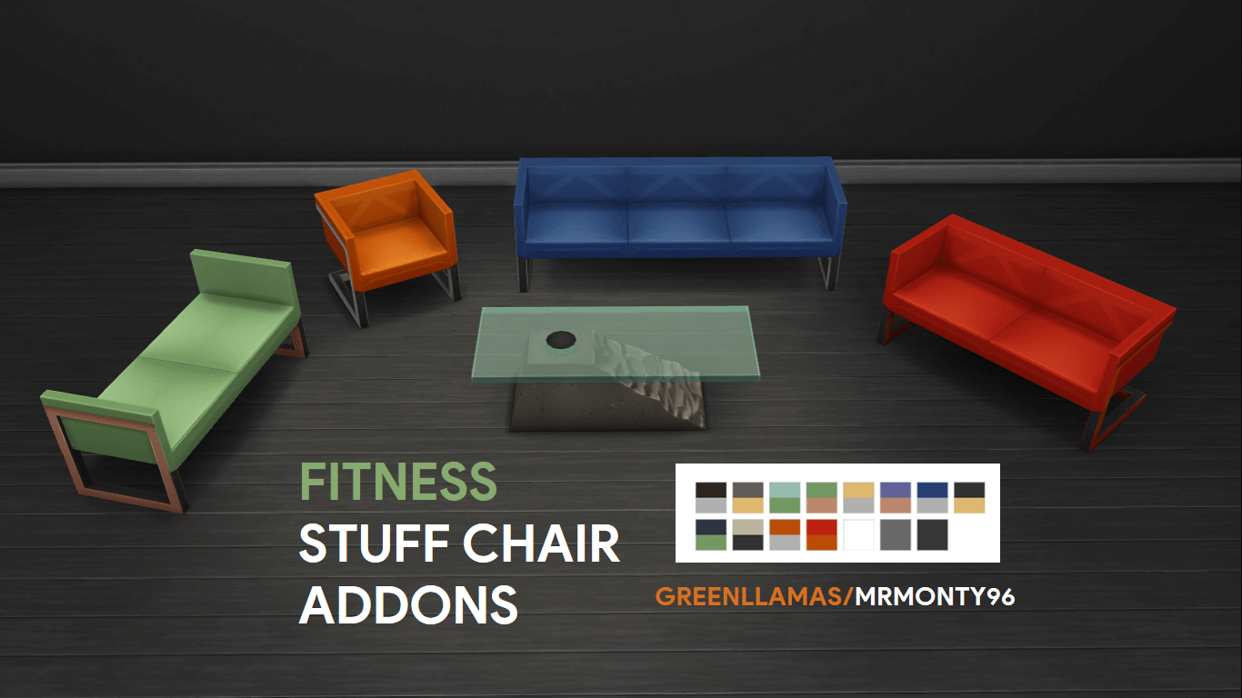 Mod The Sims - Fitness Stuff Chair Addons
