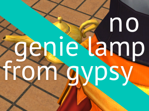 No Genie Lamp From Gypsy