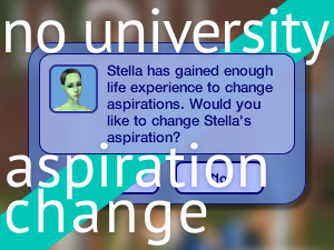 No University Aspiration Change