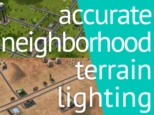 Accurate Neighborhood Terrain Lighting