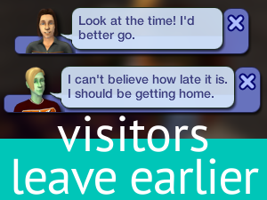 Visitors Leave Earlier