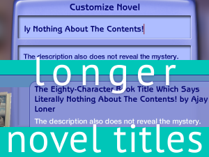 Longer Novel Titles
