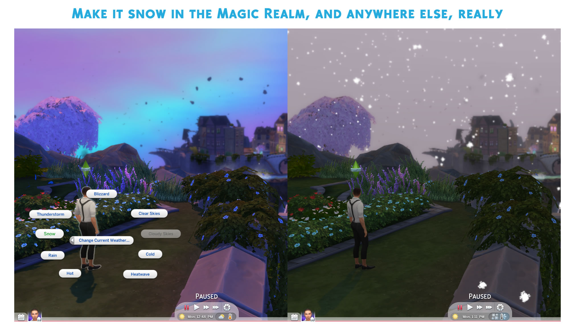 Mod The Sims Climatio Weather Controlling Spell