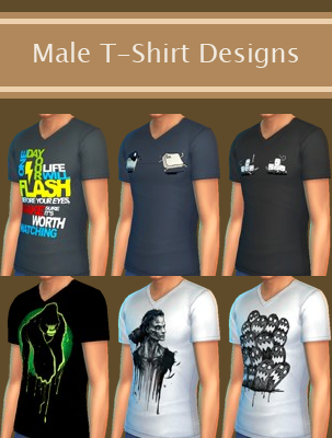 Håndfuld sfære pille Mod The Sims - Male T-Shirt Designs