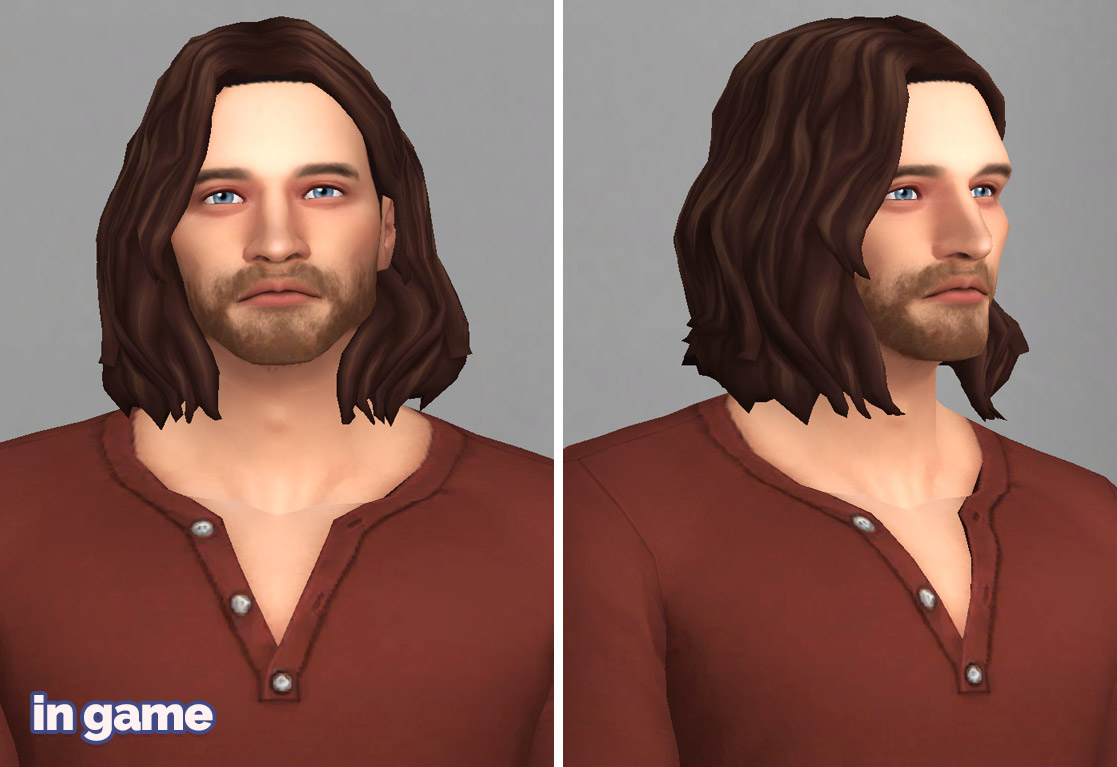 Mod The Sims Bucky Barnes Classic Hairstyle