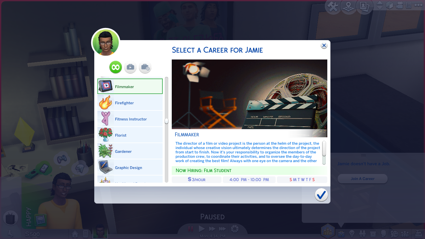 Mod The Sims - Filmmaker Career